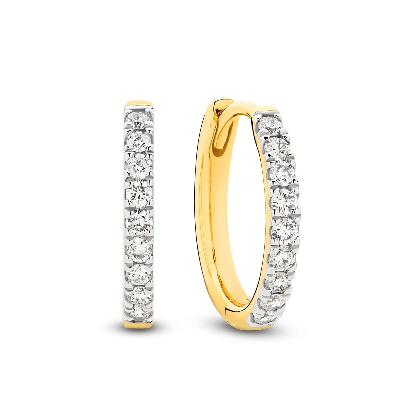 JacqualiineEve Hoop Earrings 18KT 2.1g 0.3ct GH/SI