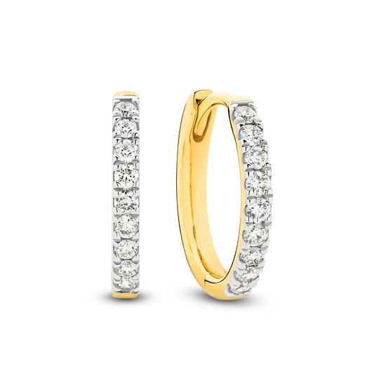 JacqualiineEve Hoop Earrings 18KT 2.1g 0.3ct GH/SI