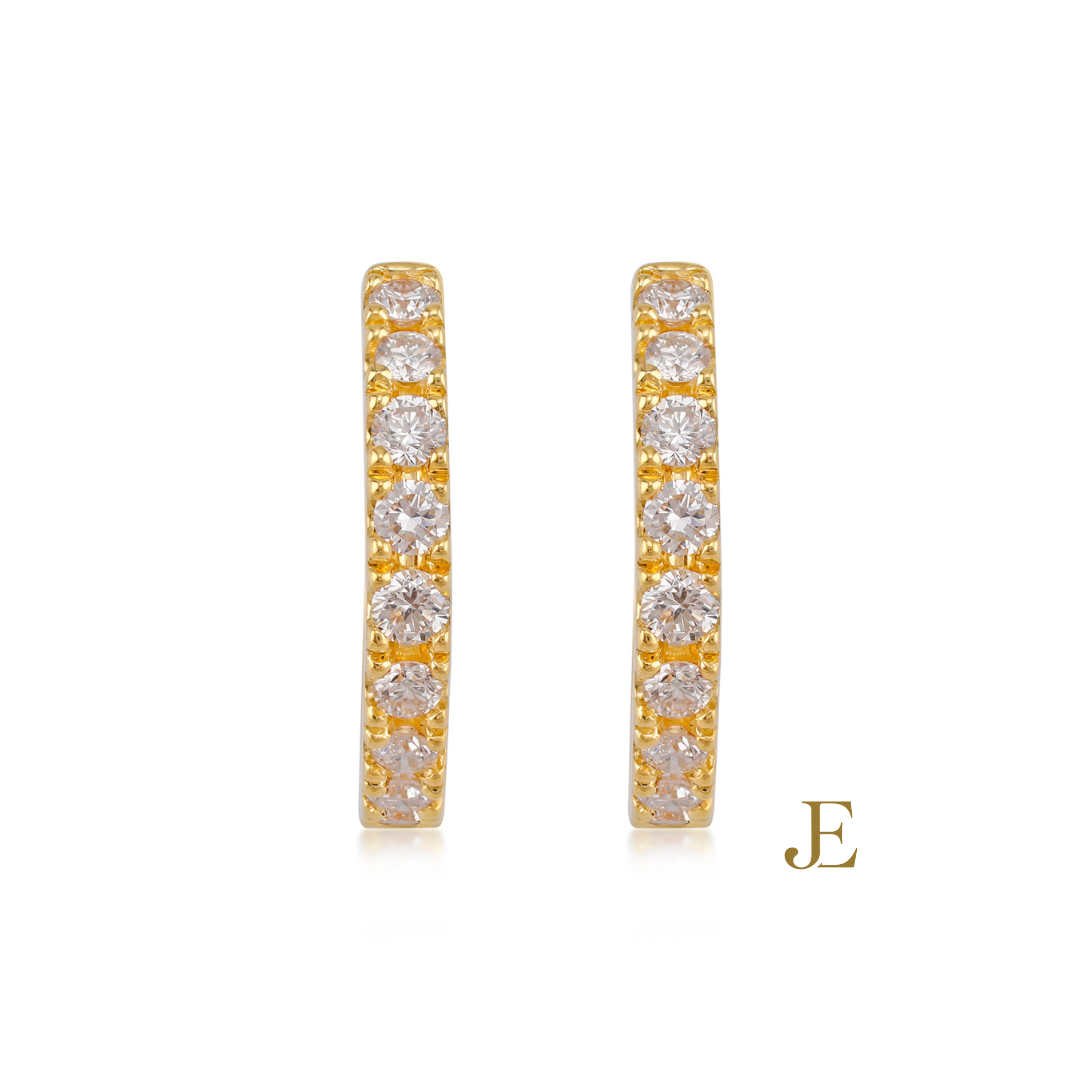 JacqualineEve Earcuff 0.23ct natural SI/GH 18kt Yellow Gold
