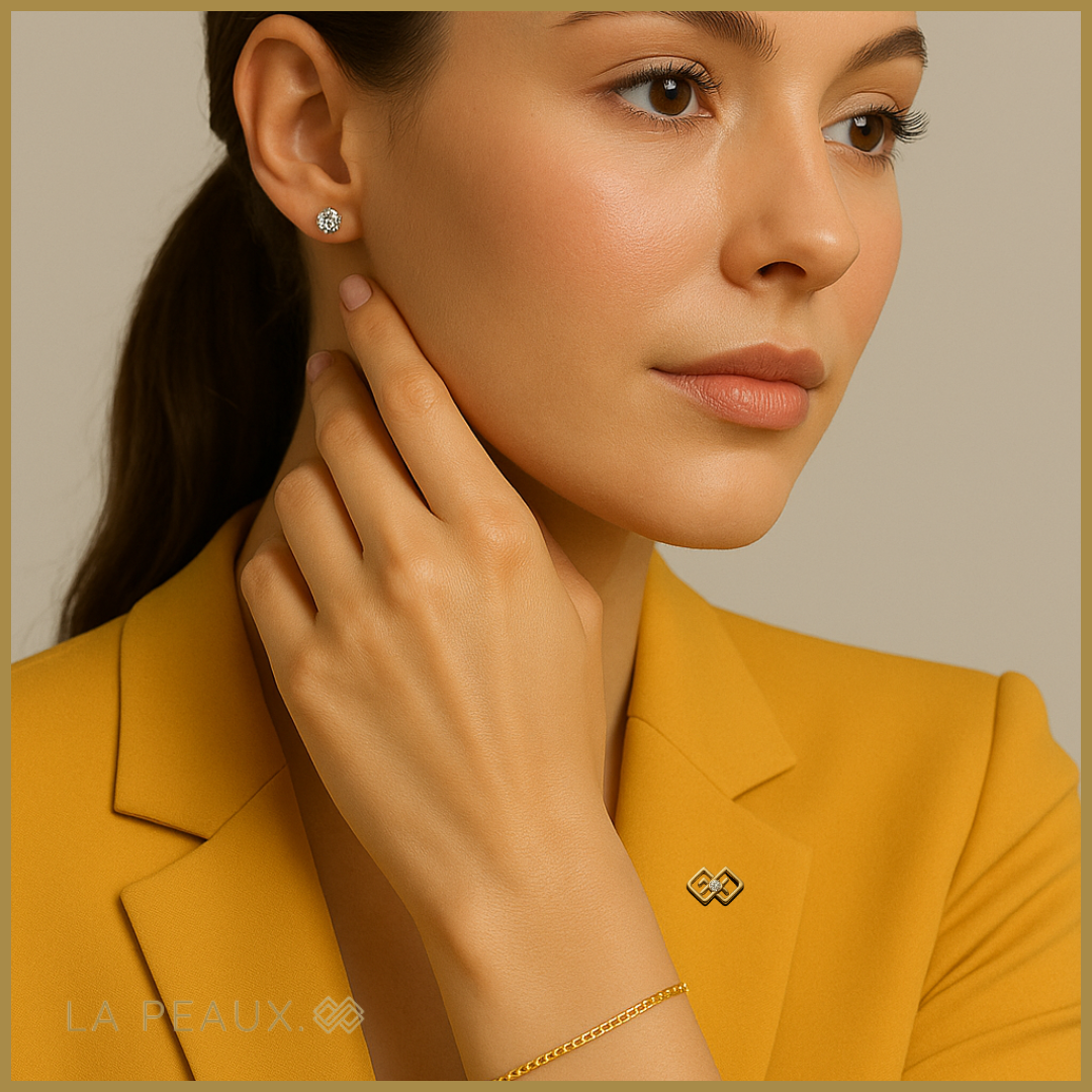 Halo Stud Earrings 2ct Lab SI/GH 9kt White Gold